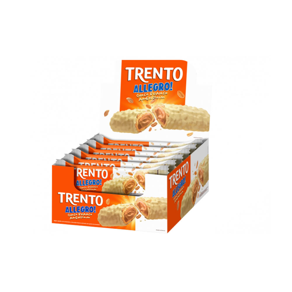Wafer Trento Allegro! Choco Branco Amendoim